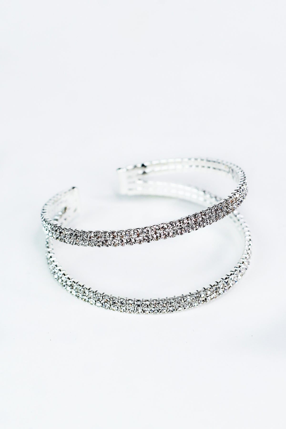 Two Row Top &amp; Bottom Open Middle Bracelet - Glitz &amp; Ears Boutique