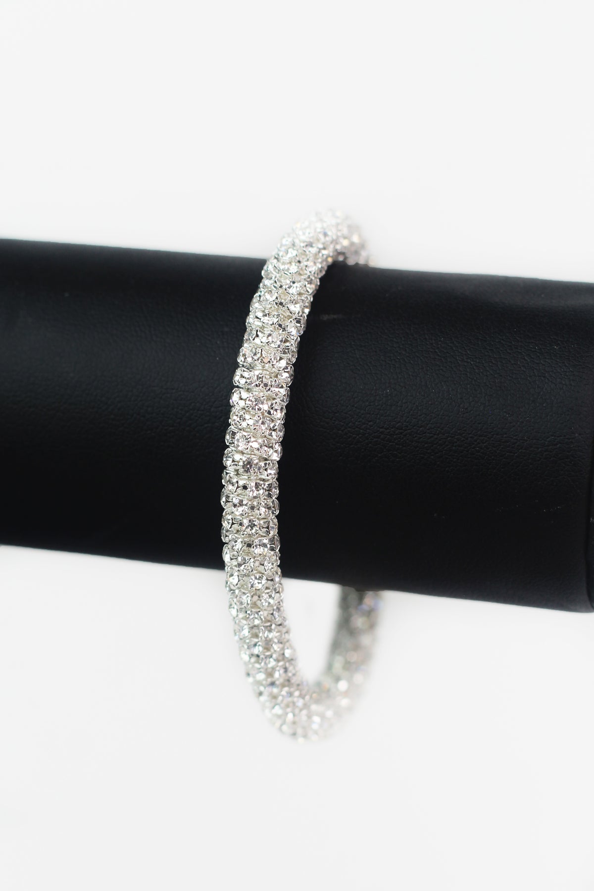 Rhinestone Rings Thick Strand Bracelet