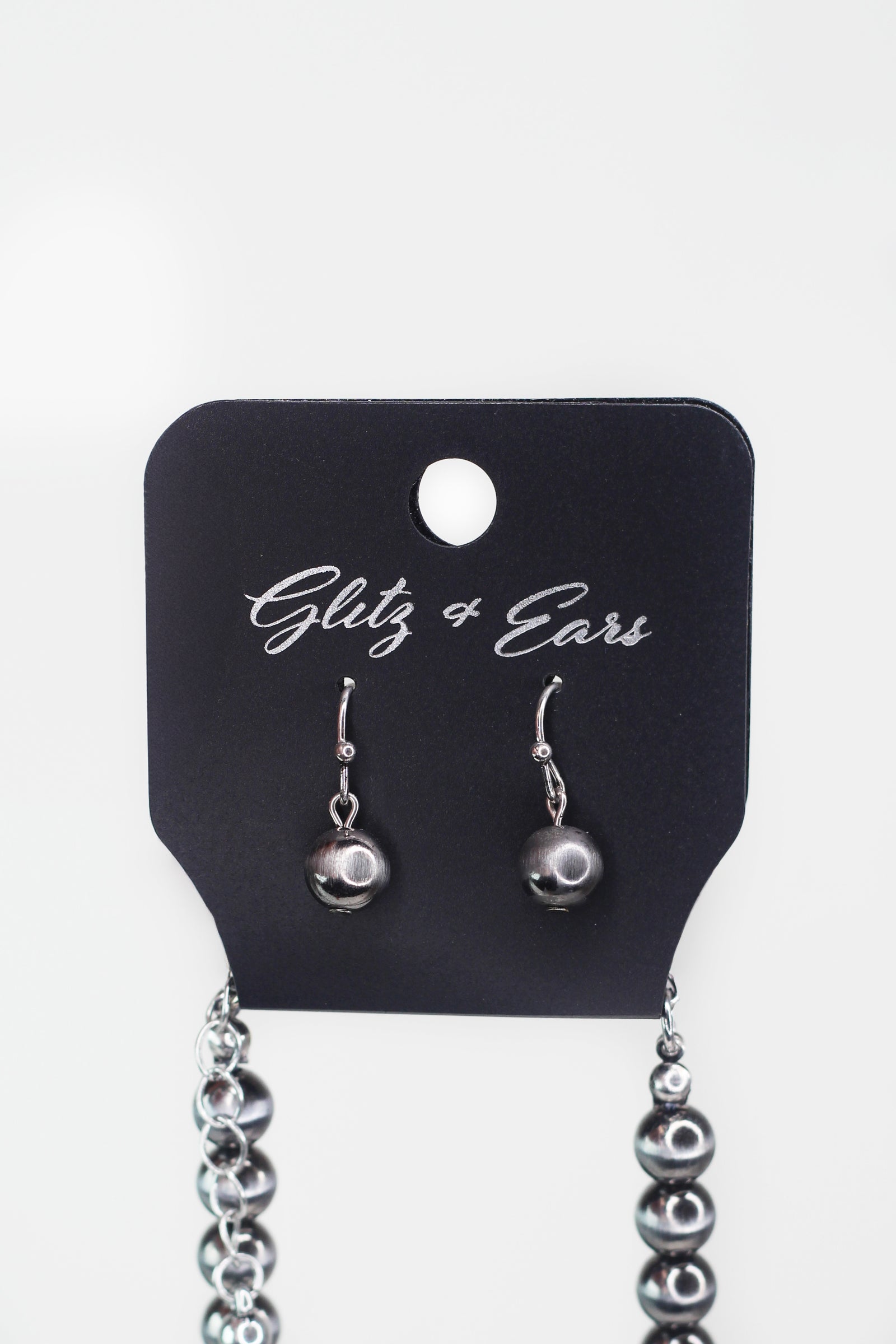 Ball Chain Different Pattern Curve Bar Necklace