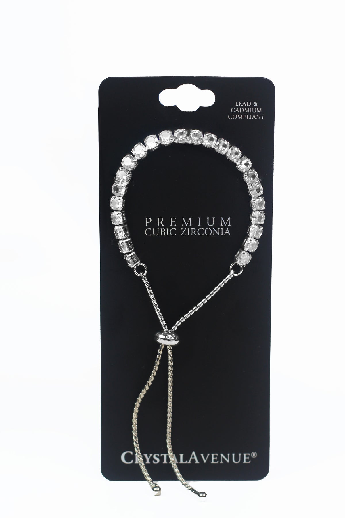 Circle Stone Single Row Adjustable Bracelet