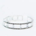 Two Row Spaced Baguettes Middle Bracelet