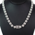 Cushion Shape Stone with Trim Strand Necklace