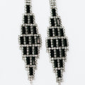 1-2-3-4 Baguette Design Long Earring