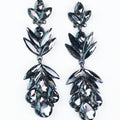 Skinny Almond Fan & Teardrop Cluster Bottom Earring