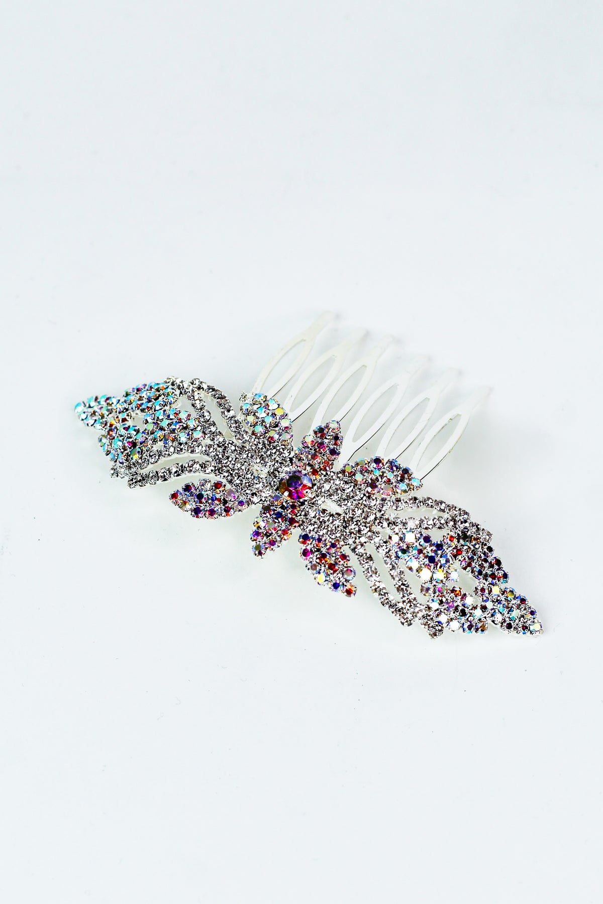 Filled Almonds Middle Arch Point Sides Hair Comb - Glitz &amp; Ears Boutique
