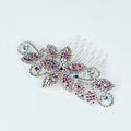 Flat Filled Flower & Almonds Swirl Hair Comb - Glitz & Ears Boutique