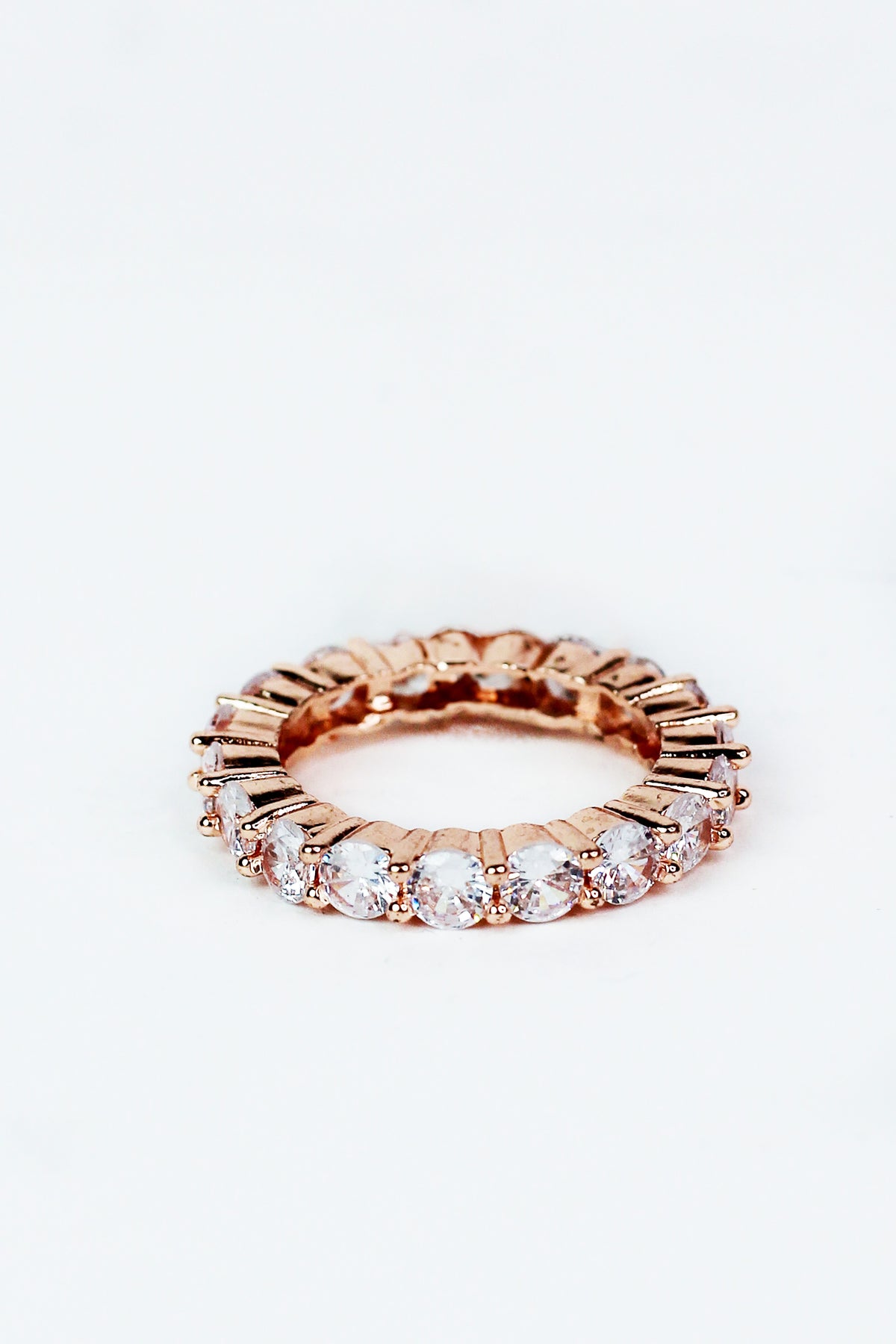 All Circle Stone Band Ring