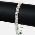 Dainty Rhinestone Top & Bottom Baguette Tennis Bracelet
