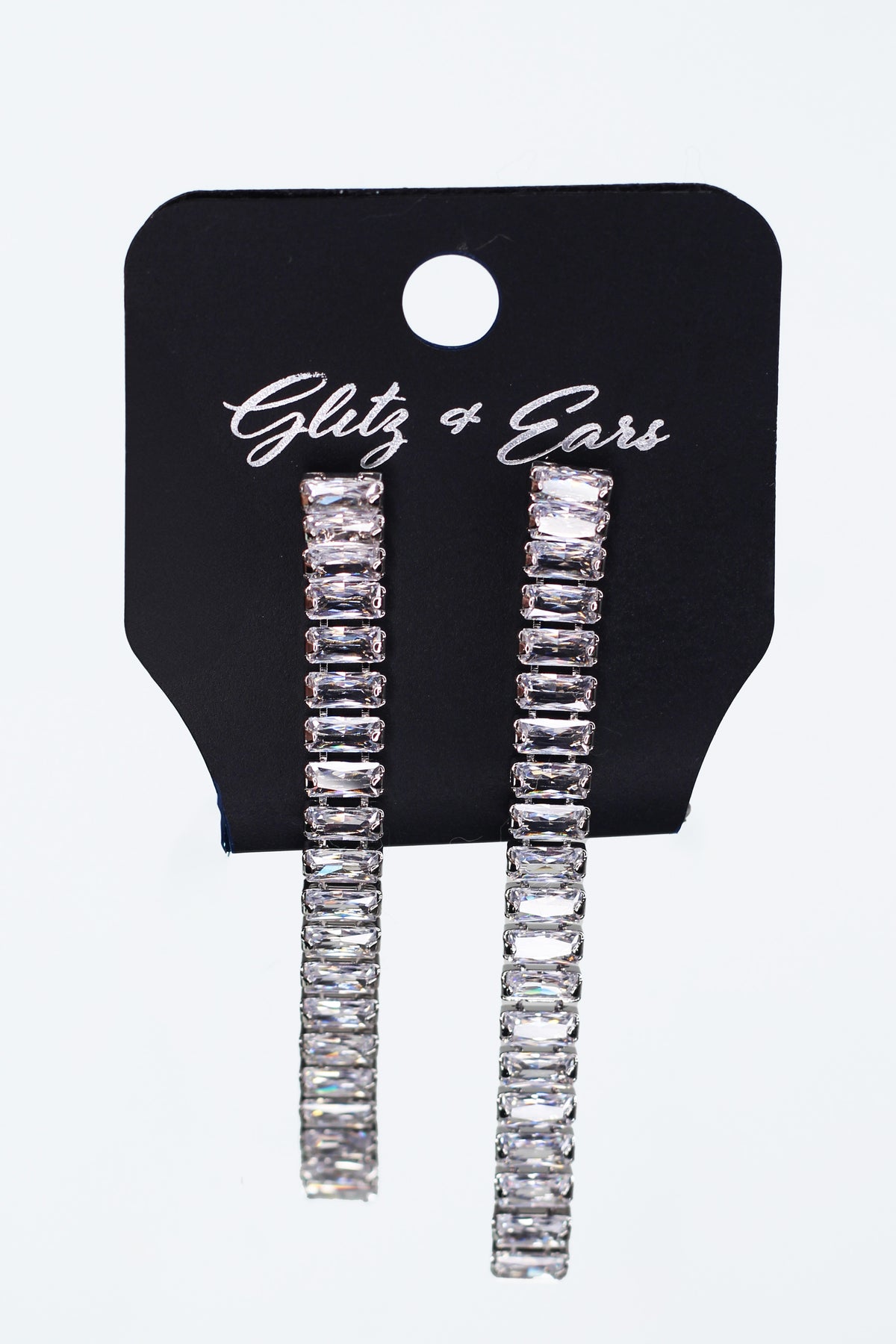 Baguette Chain & Trim XL Cushion Stone Necklace