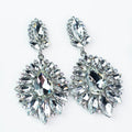 Small To Big Almond Trim Teardrop Middle Earring