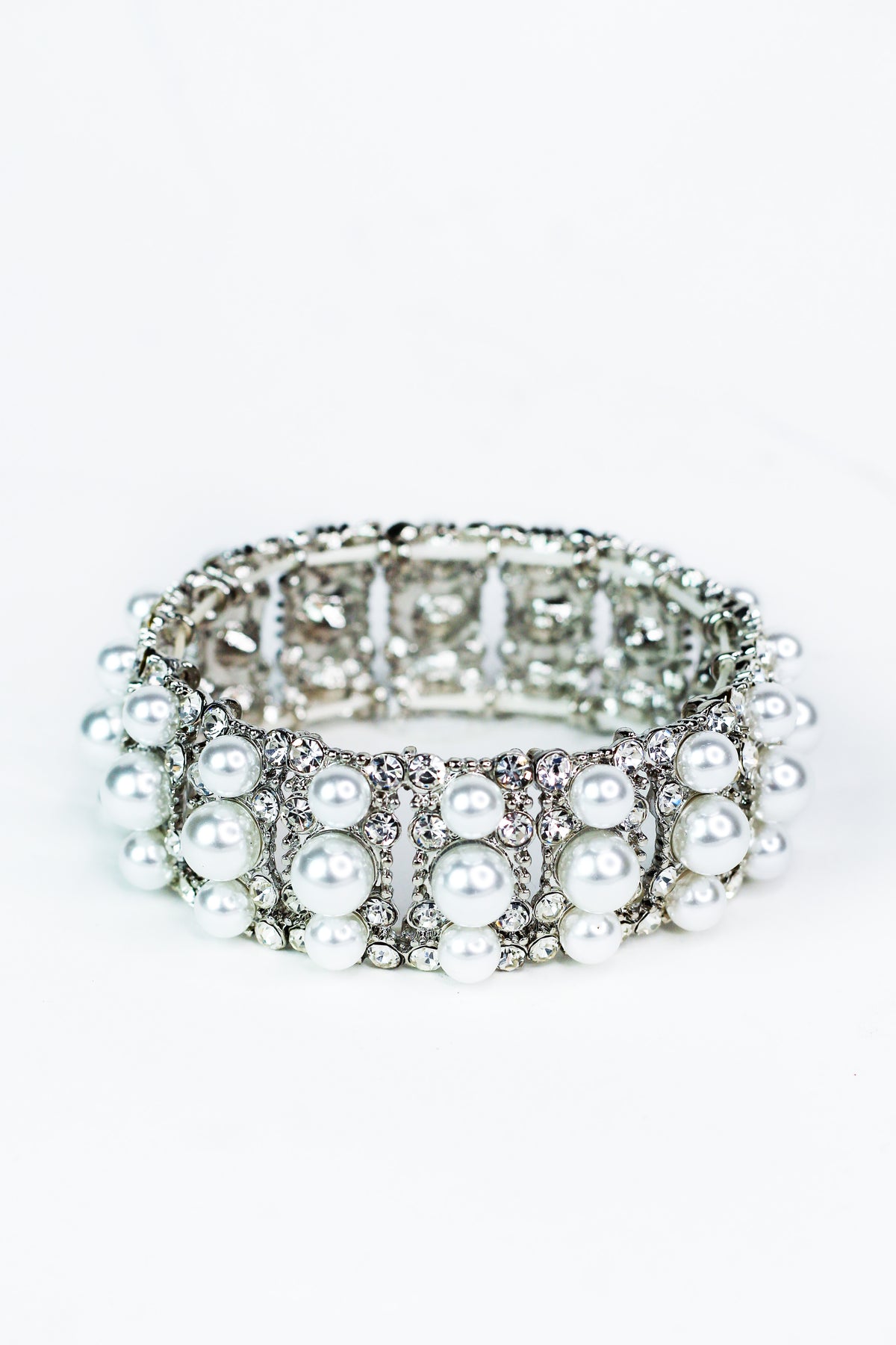 Three Different Size Stone in Bars Bracelet - Glitz &amp; Ears Boutique