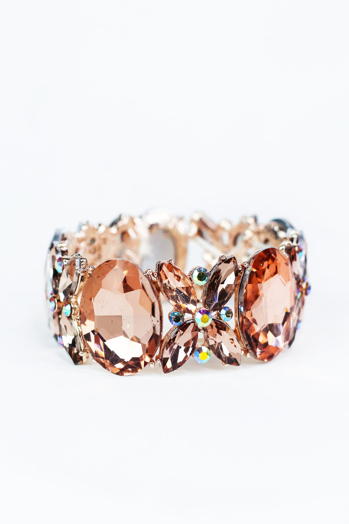 XL Oval &amp; 4 Almond X Alternate Bracelet - Glitz &amp; Ears Boutique