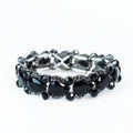 Sideway Teardrop Spaced Two Stones Bracelet - Glitz & Ears Boutique
