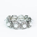 Pearl Middle Two Spaced Row Trim Bracelet - Glitz & Ears Boutique