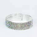 7 Row All Rhinestone Cuff