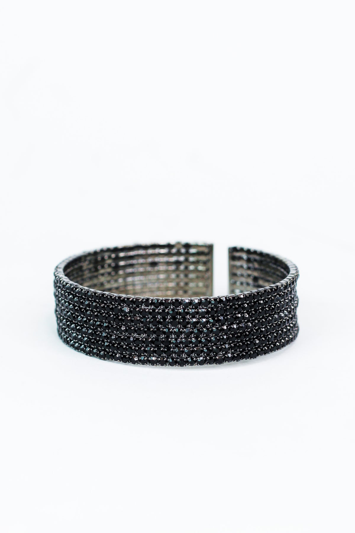 7 Row All Rhinestone Cuff - Glitz & Ears Boutique