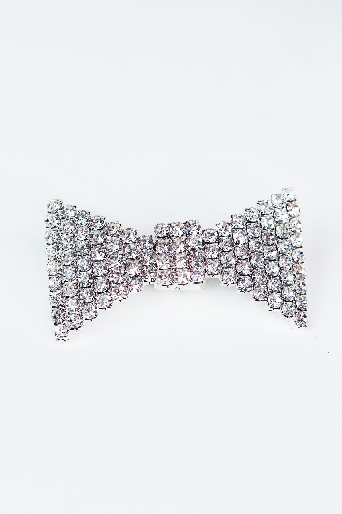 Large Stones Bow Hair Clip