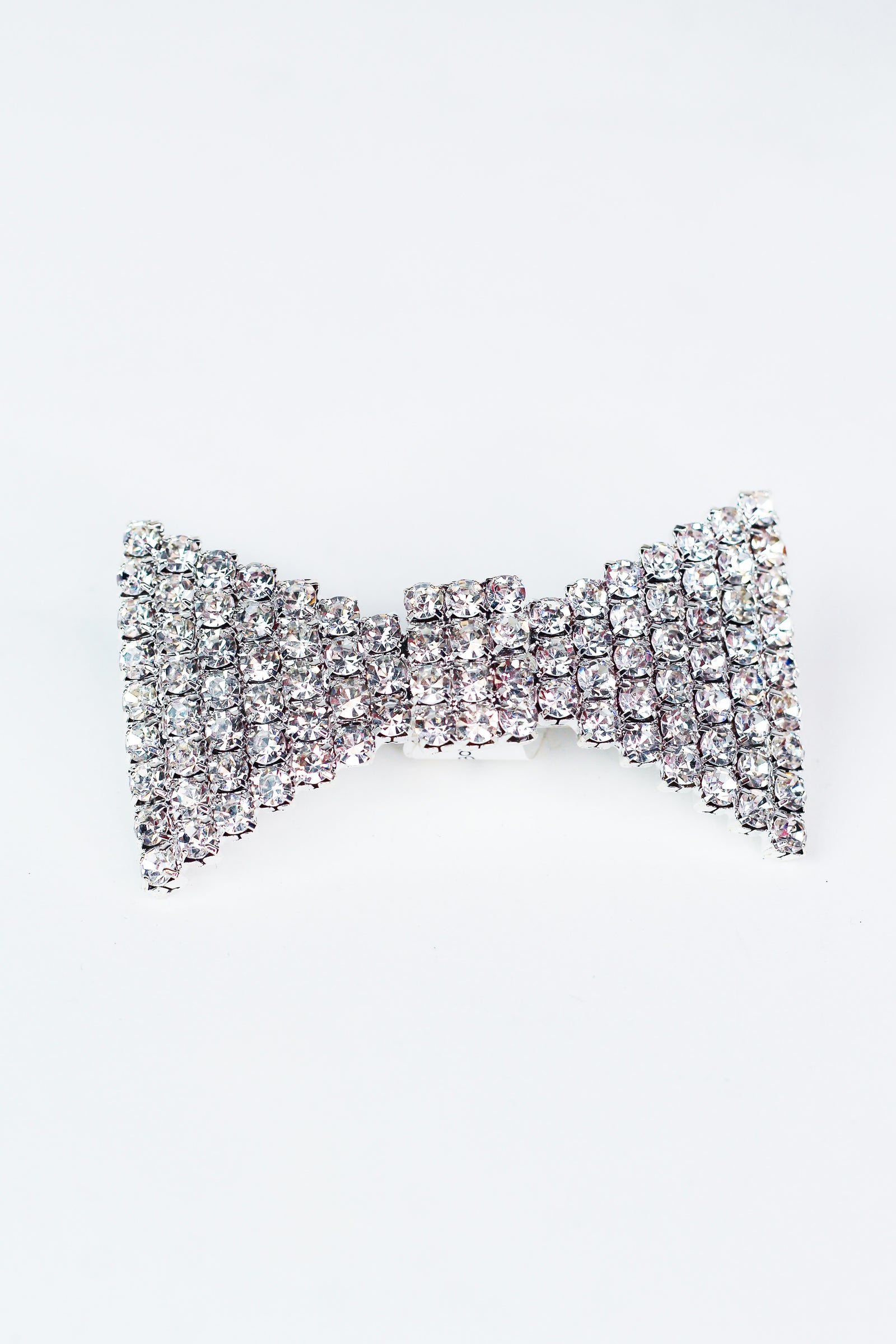 Large Stones Bow Hair Clip