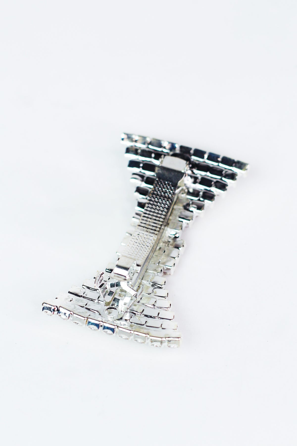 Large Stones Bow Hair Clip