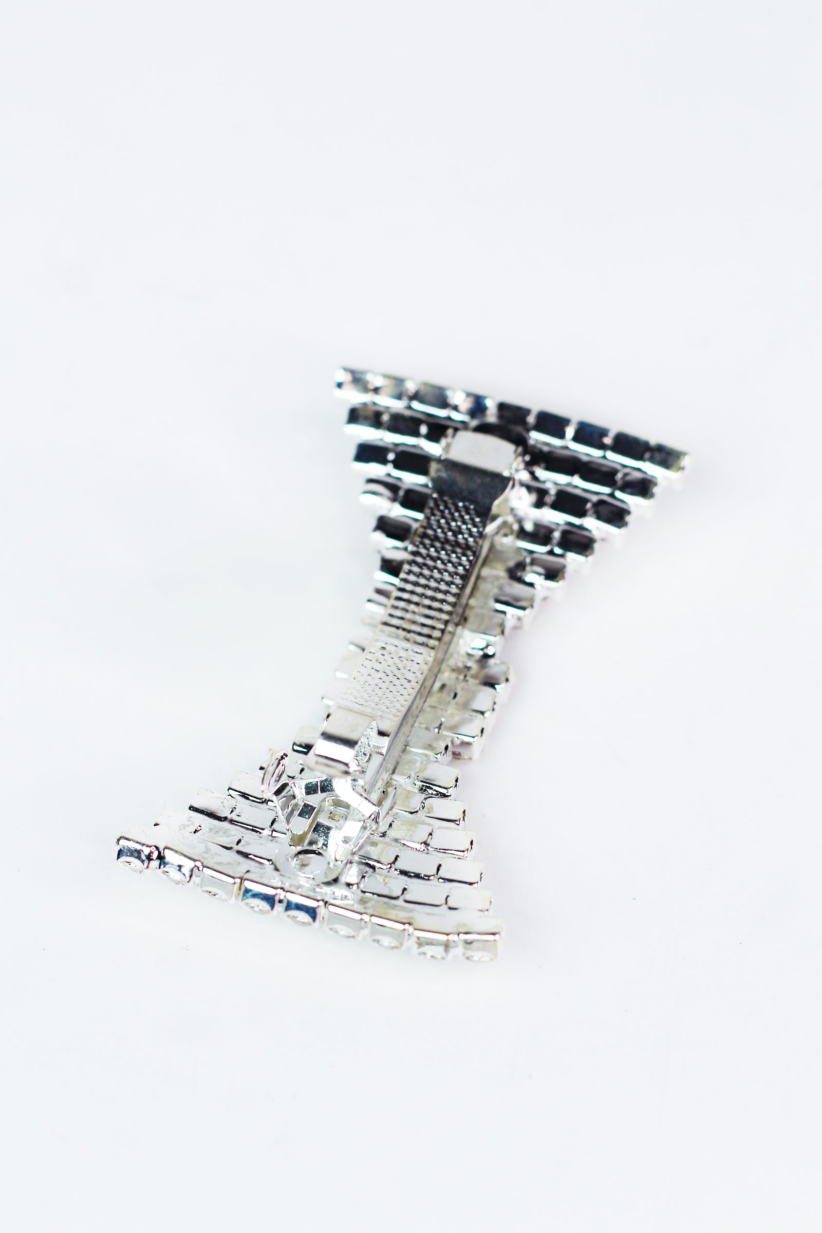 Large Stones Bow Hair Clip