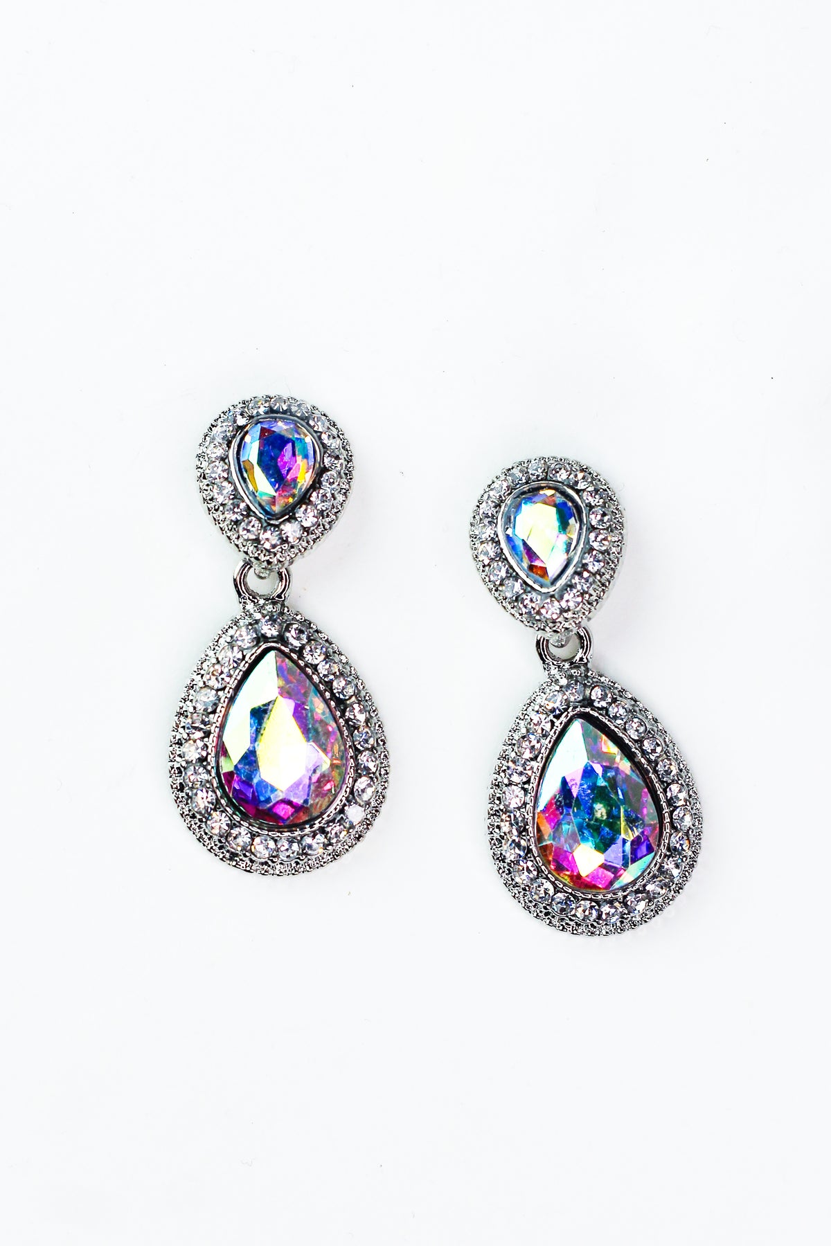 Thick Trim Teardrop Middle Small Earring