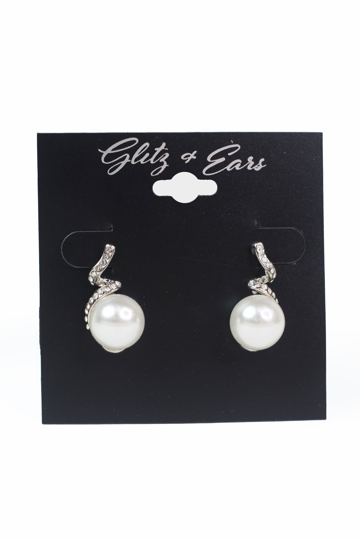 Zigzag Post Pearl Earring