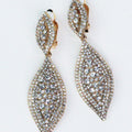 XL Almond Raised Middle CLIP Earring