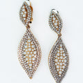 XL Almond Raised Middle CLIP Earring