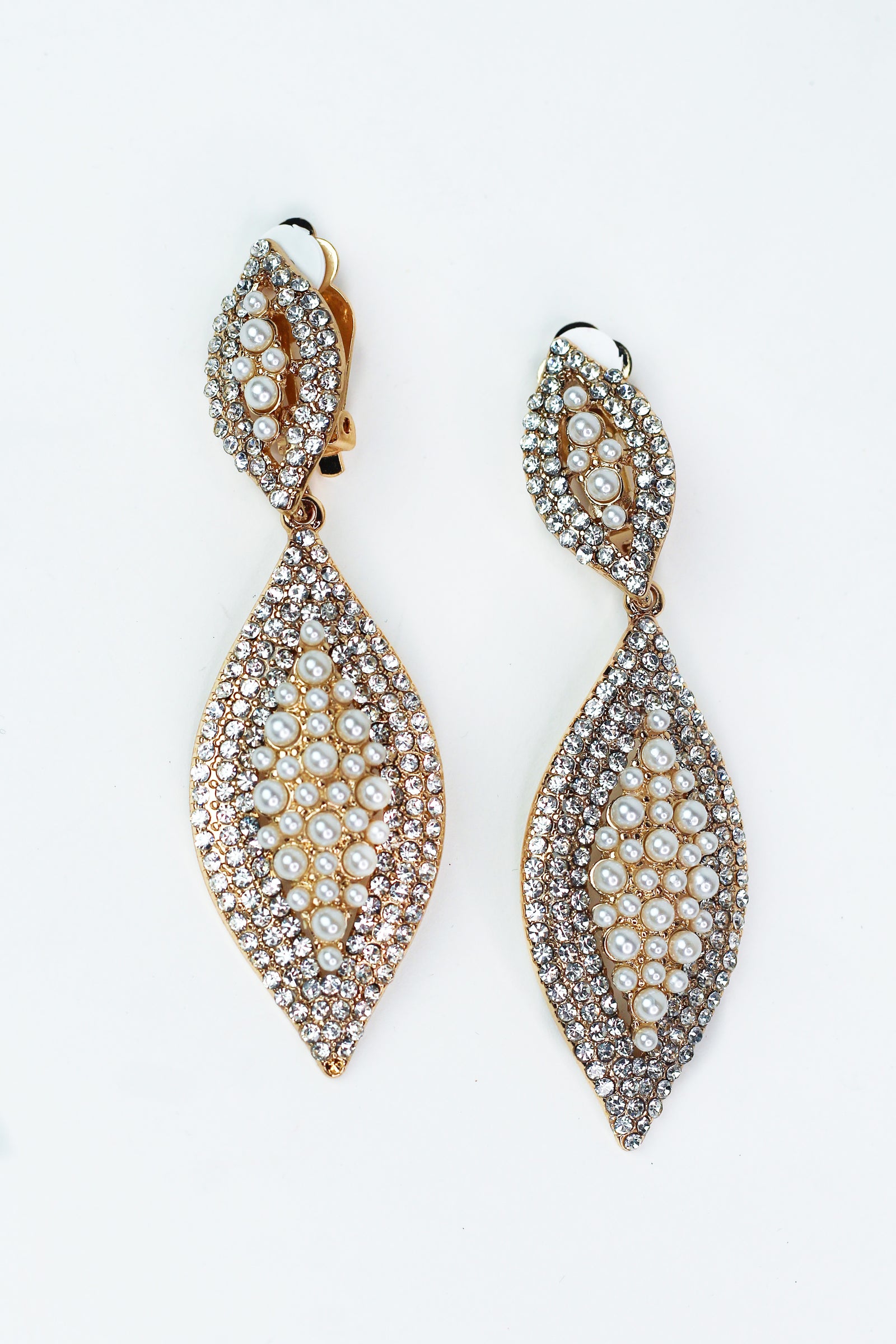 XL Almond Raised Middle CLIP Earring