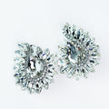 Almond Stone J Teardrop CLIP Earring