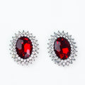 Two Row Trim Oval Stone Stud