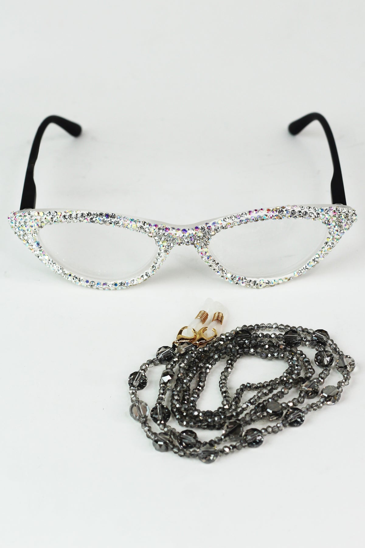 Flat Crystal Circle Thin Eyeglass Strap