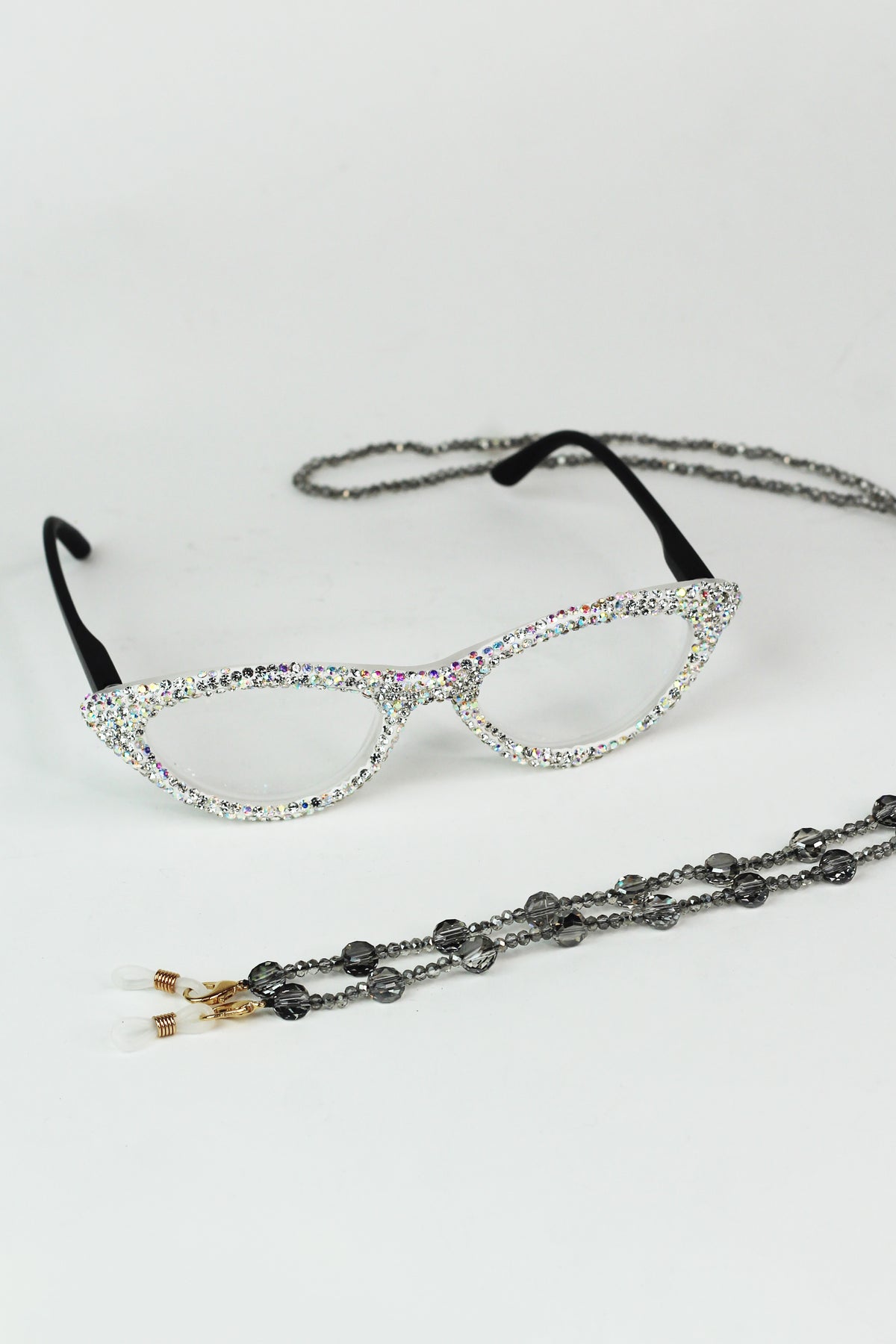 Flat Crystal Circle Thin Eyeglass Strap