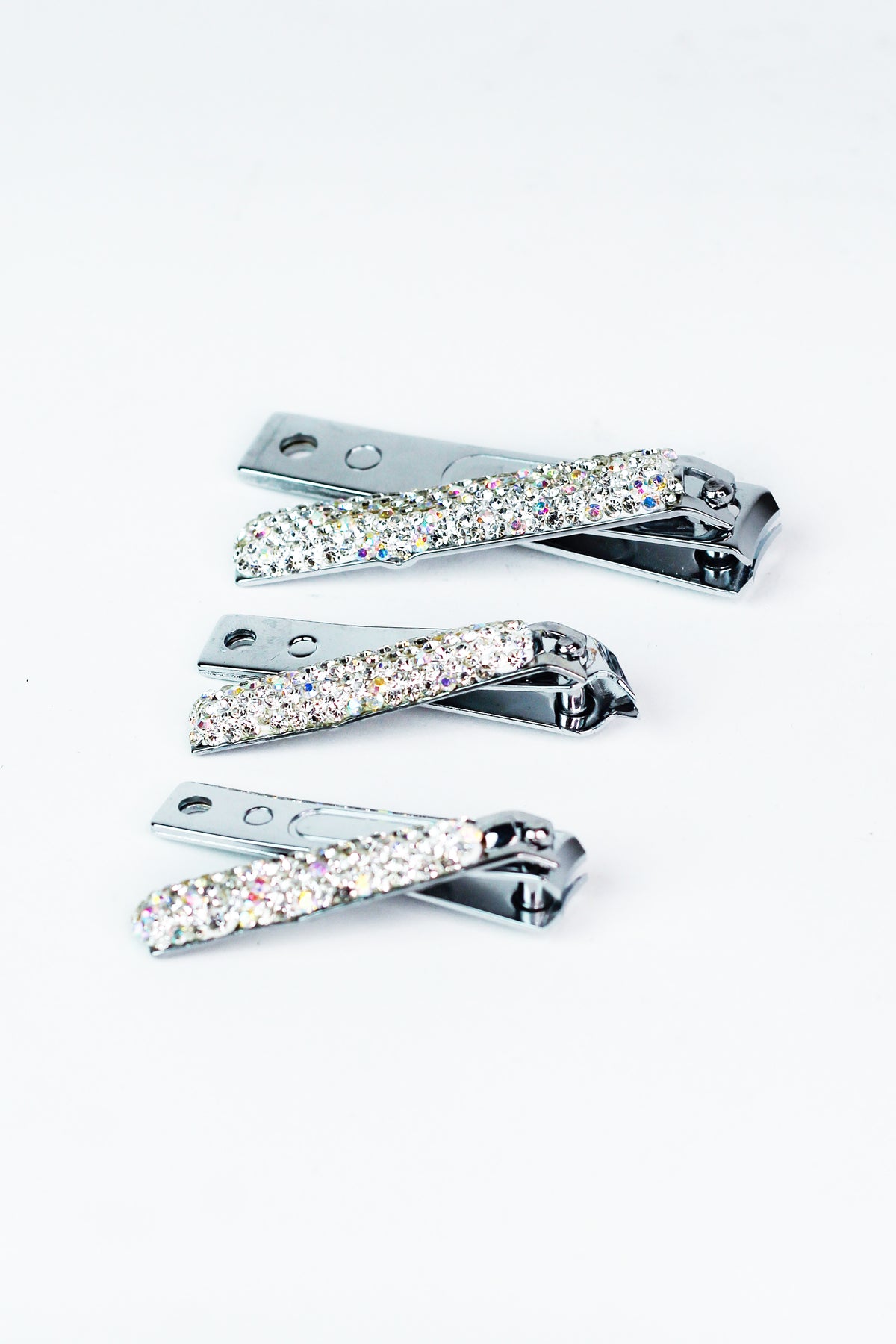 3 Pack Rhinestone Nail Clipper Set