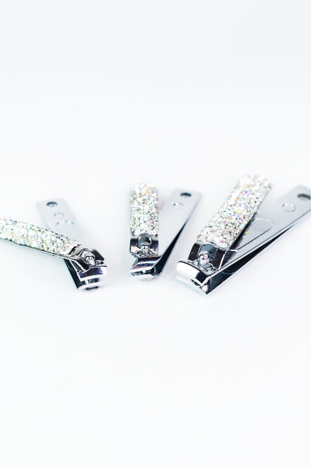 3 Pack Rhinestone Nail Clipper Set