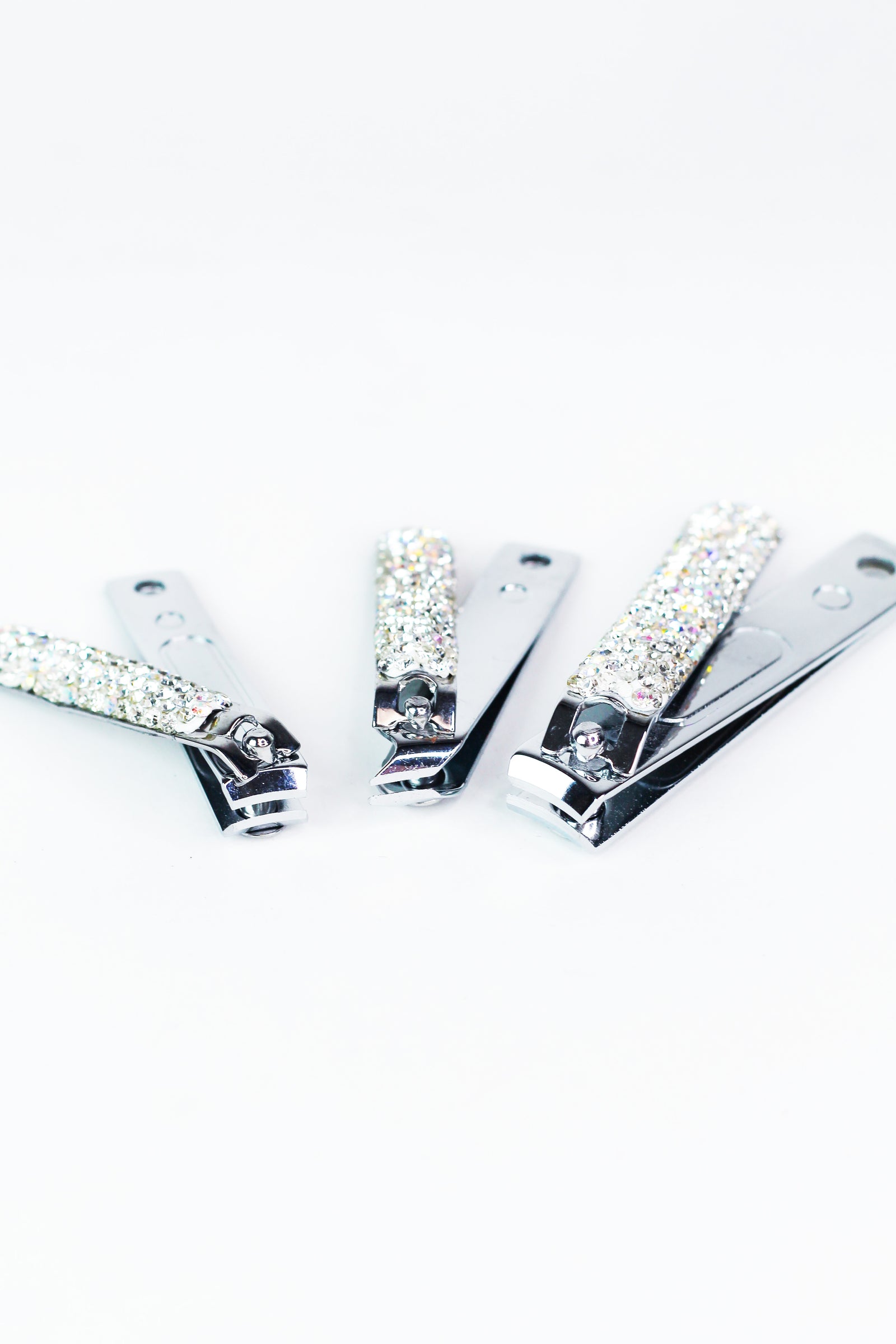 3 Pack Rhinestone Nail Clipper Set