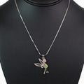Large Rhinestone Tinkerbell Necklace