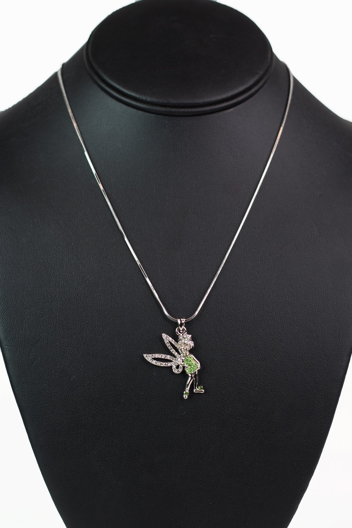 Large Rhinestone Tinkerbell Necklace
