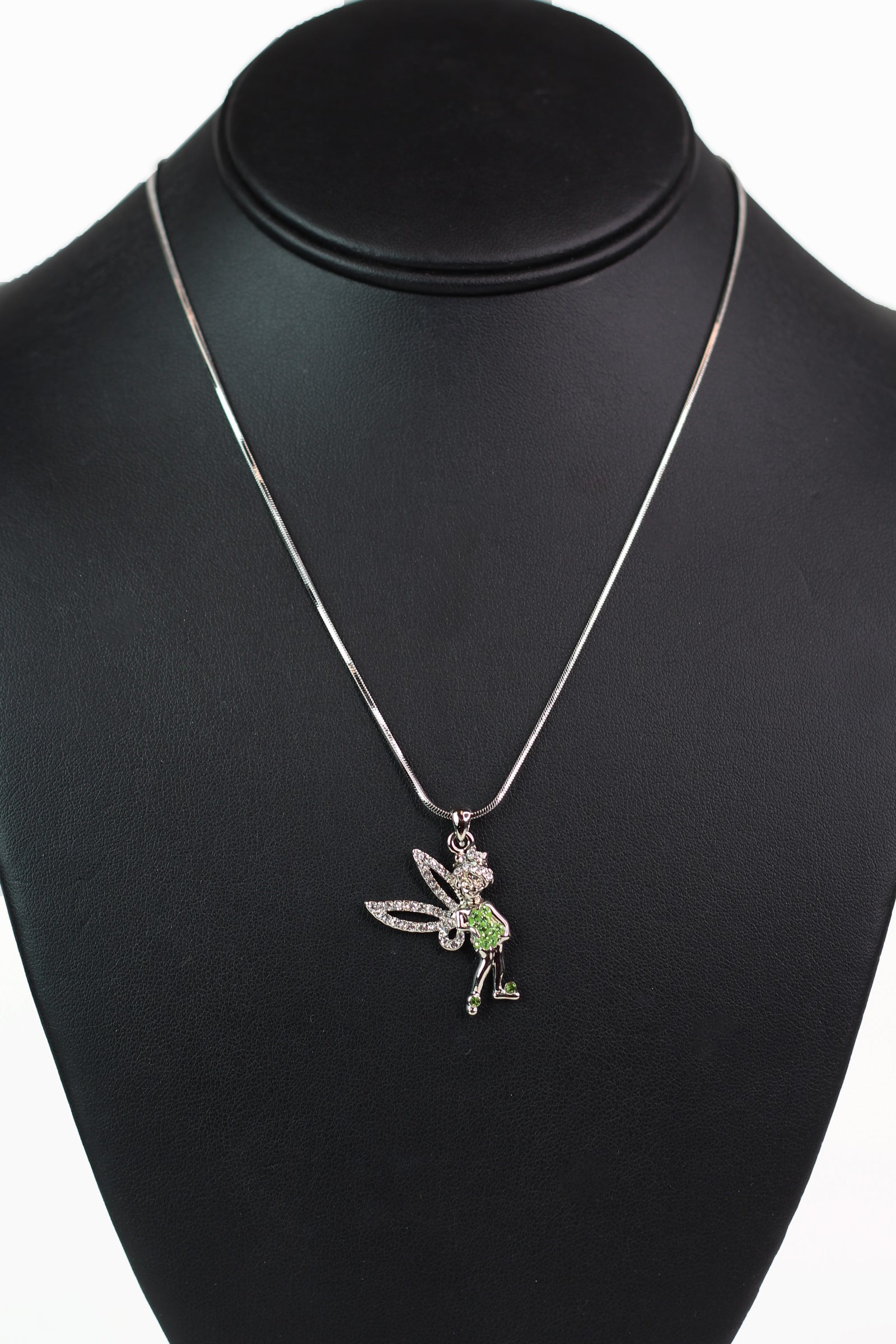 Large Rhinestone Tinkerbell Necklace