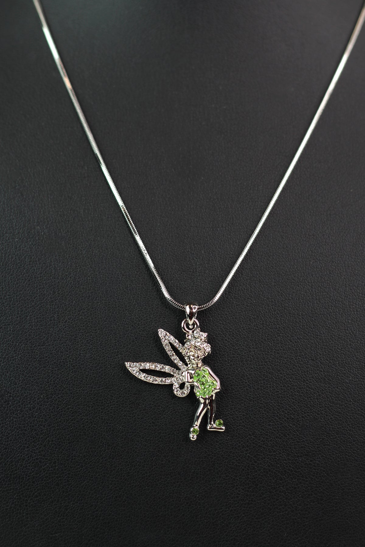 Large Rhinestone Tinkerbell Necklace