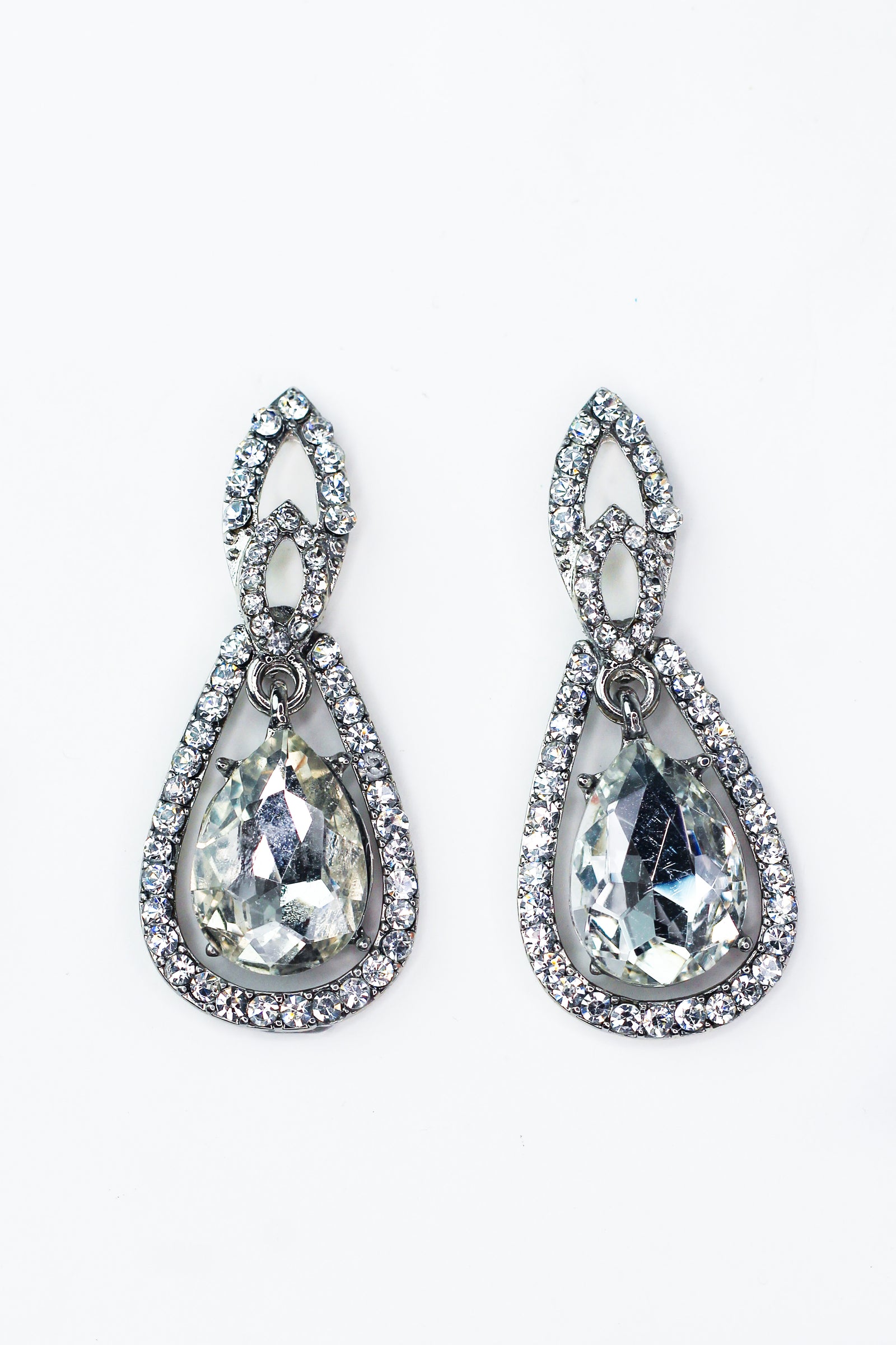 Double Open Teardrop Earrings