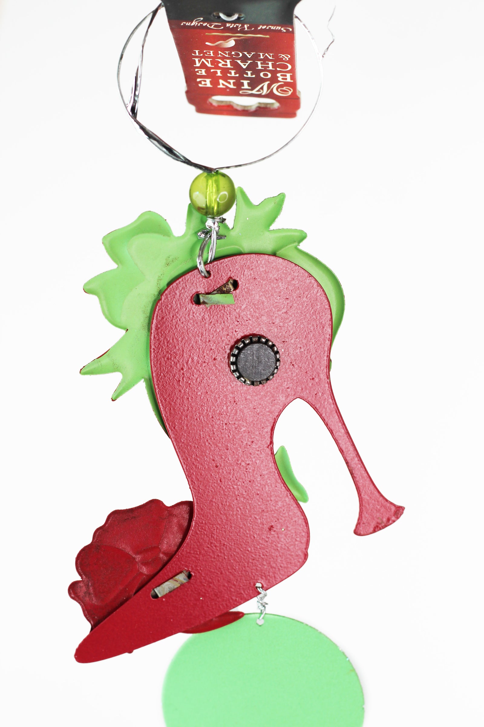 Christmas Wine Bottle Charms & Magnets