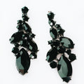Stagger Almond Scatter Stone Earrings