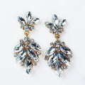 3 Rows of 2 Stagger Almond Earrings