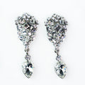 Small Square Circle Arch Teardrop Earrings