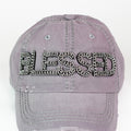 Distressed Rhinestone "BLESSED" Baseball Cap
