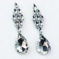 Almond 3-2-1 Teardrop Dangle Earrings