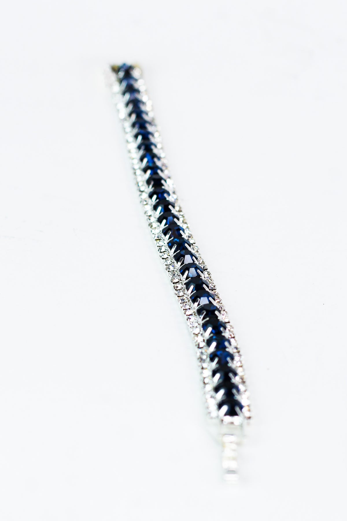 Circle Center Rhinestone Trim Tennis