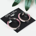 Medium Fade Rhinestone Hoops