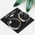 Medium Fade Rhinestone Hoops
